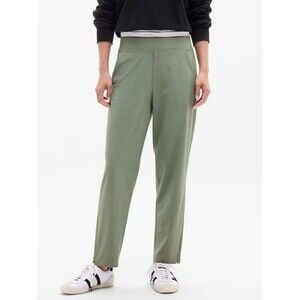 Athleta Brooklyn Mid Rise Ankle Pant Size 12 Cacti Green